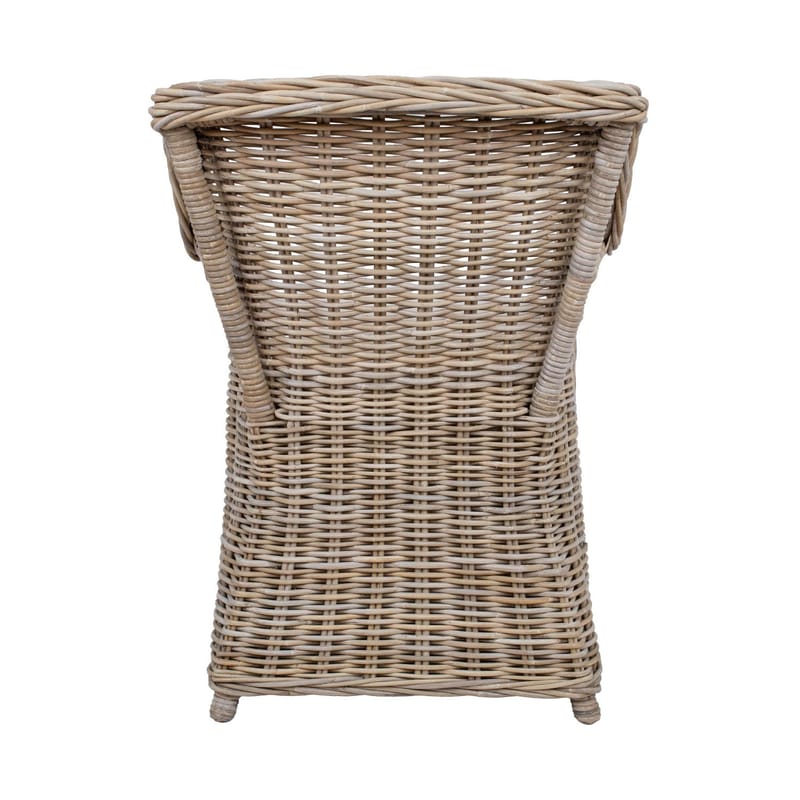 Lænestol HOME4YOU Katalina 62x62x83 cm naturlig rattan - beige - Møbler - Stole & lænestole - Lænestole