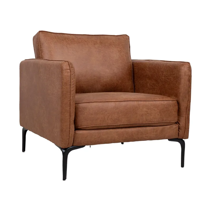 Lænestol HOME4YOU Sofia 106x40xh76 cm, Eg, brun