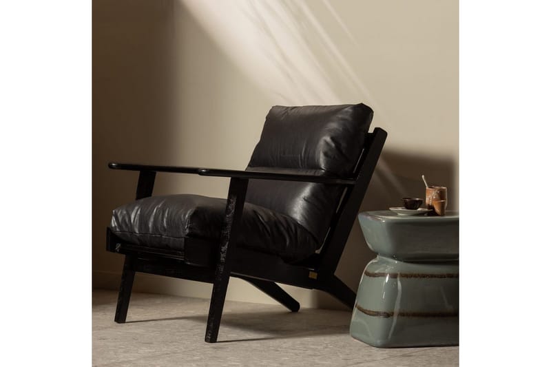 Lænestol Houston - Sort - Møbler - Stole & lænestole - Lænestole