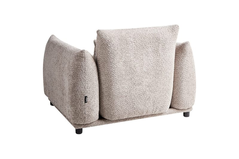 Lænestol Jamsa - Beige, sort - Møbler - Stole & lænestole - Lænestole