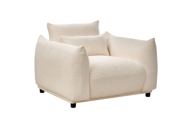 Lænestol Jamsa - Hvid, Sort - Møbler - Stole & lænestole - Lænestole