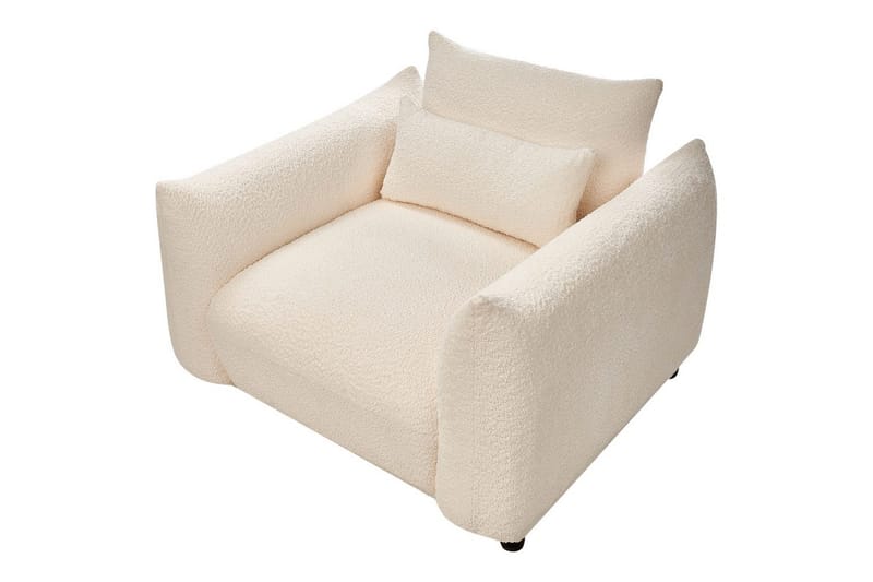 Lænestol Jamsa - Hvid, Sort - Møbler - Stole & lænestole - Lænestole