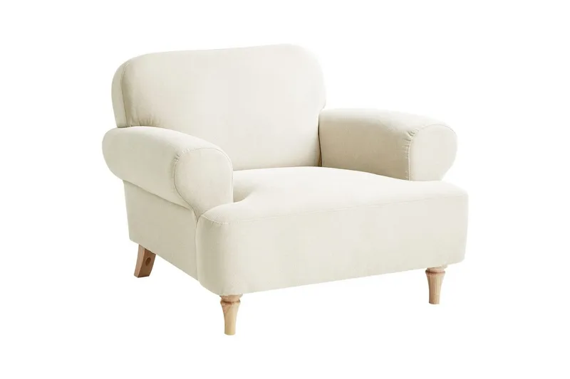 Lænestol Kiberg, Beige, Lys Træ