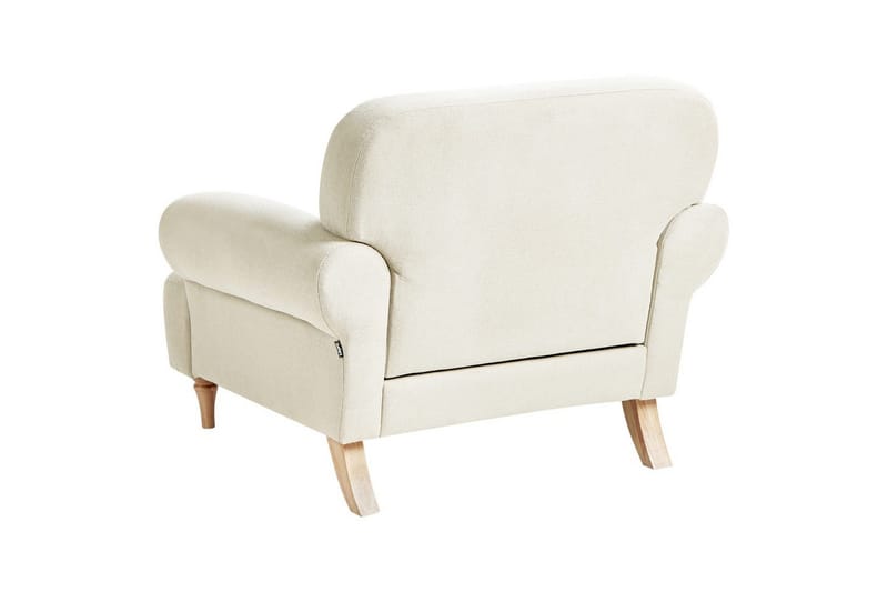 Lænestol Kiberg - Beige, Lys Træ - Møbler - Stole & lænestole - Lænestole