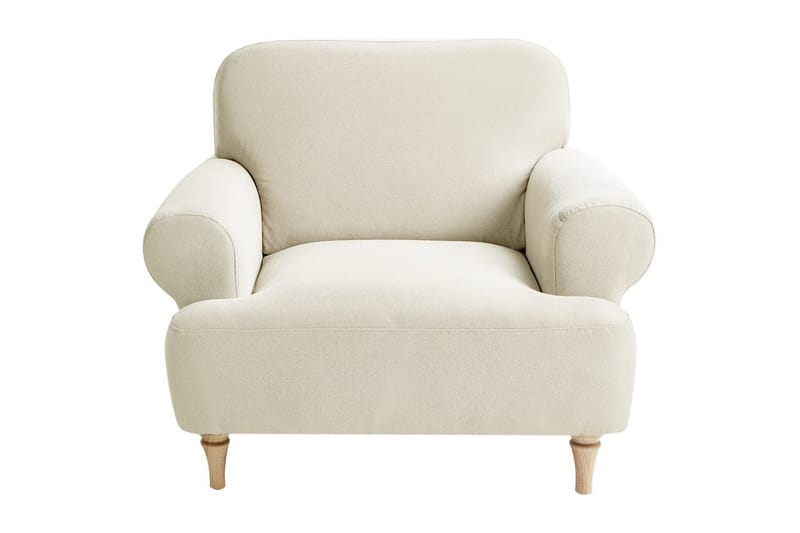 Lænestol Kiberg - Beige, Lys Træ - Møbler - Stole & lænestole - Lænestole