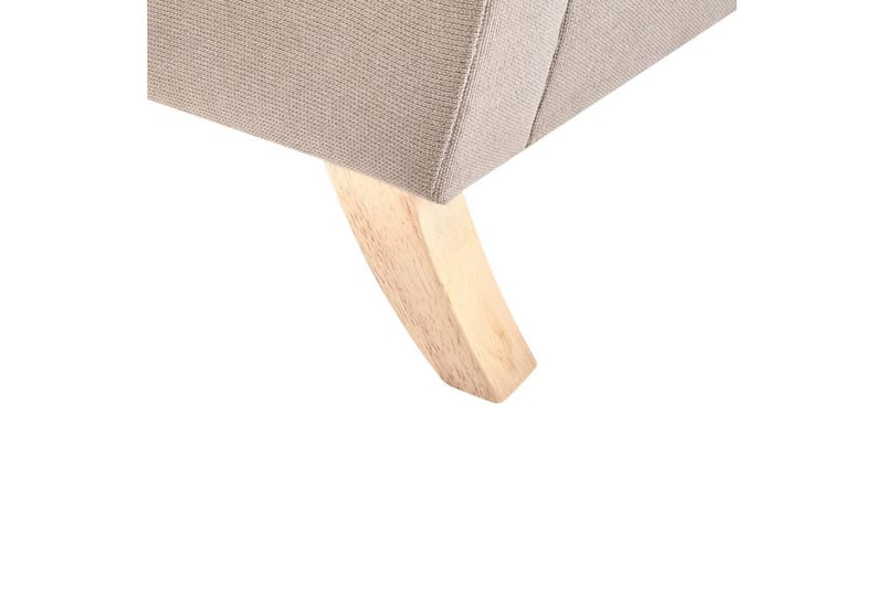 Lænestol Kiberg - Taupe, lyst træ - Møbler - Stole & lænestole - Lænestole