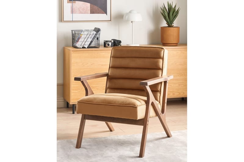 Lænestol Kisa - Brun, mørkt træ - Møbler - Stole & lænestole - Lænestole