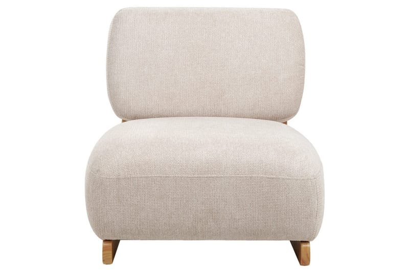 Lænestol Kokkola - Beige, lyst træ - Møbler - Stole & lænestole - Lænestole