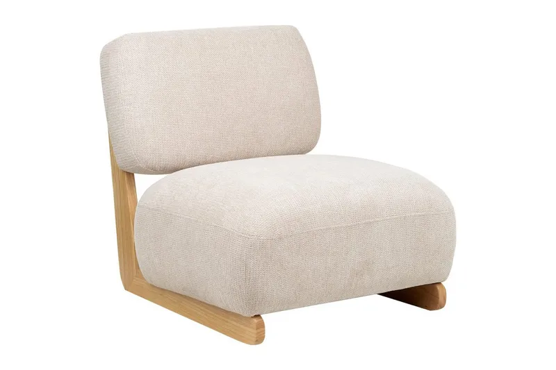 Lænestol Kokkola, Beige, lyst træ