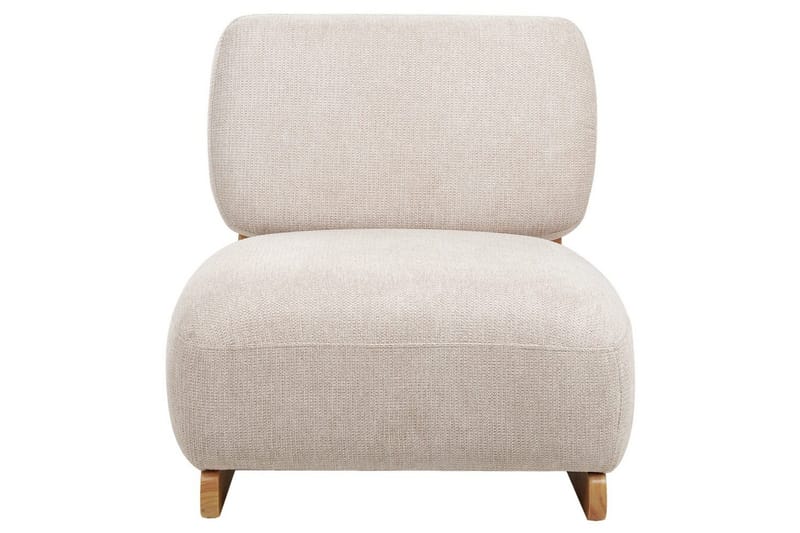 Lænestol Kokkola - Beige, lyst træ - Møbler - Stole & lænestole - Lænestole