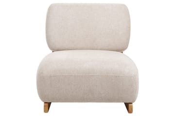 Lænestol Kokkola - Beige, lyst træ - Møbler - Stole & lænestole - Lænestole