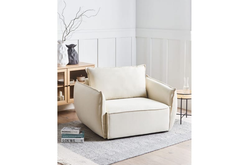 Lænestol Kunes - Beige - Møbler - Stole & lænestole - Lænestole