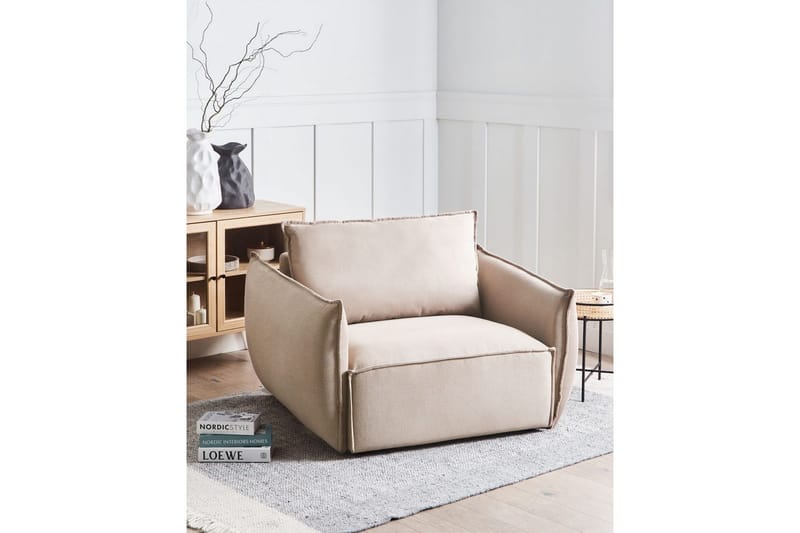 Lænestol Kunes - Taupe - Møbler - Stole & lænestole - Lænestole