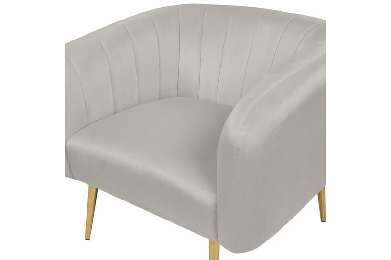 Lænestol Laconia - Grå, guld - Møbler - Stole & lænestole - Lænestole