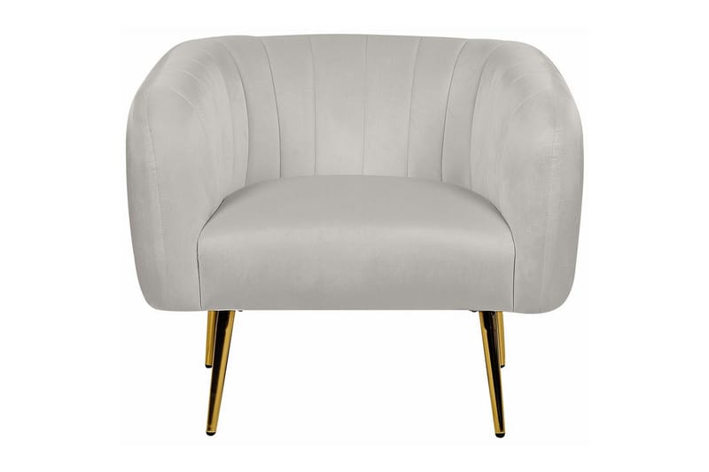 Lænestol Laconia - Grå, guld - Møbler - Stole & lænestole - Lænestole