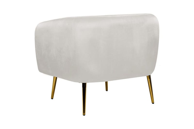 Lænestol Laconia - Grå, guld - Møbler - Stole & lænestole - Lænestole