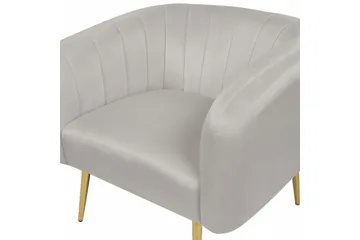 Lænestol Laconia - Grå/guld - Møbler - Stole & lænestole - Lænestole