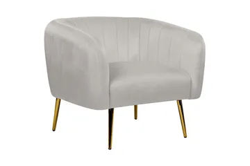 Lænestol Laconia - Grå/guld - Møbler - Stole & lænestole - Lænestole