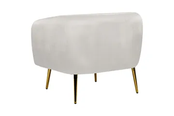 Lænestol Laconia - Grå/guld - Møbler - Stole & lænestole - Lænestole
