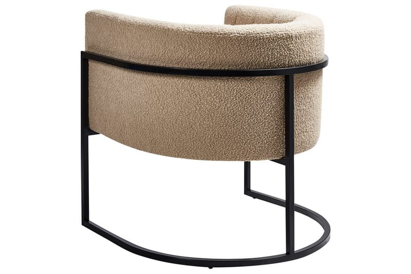 Lænestol Larvik II Beige/sort - Beige/sort - Møbler - Stole & lænestole - Lænestole