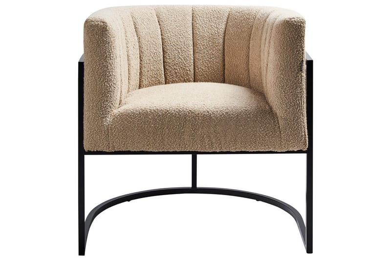 Lænestol Larvik II Beige/sort - Beige/sort - Møbler - Stole & lænestole - Lænestole