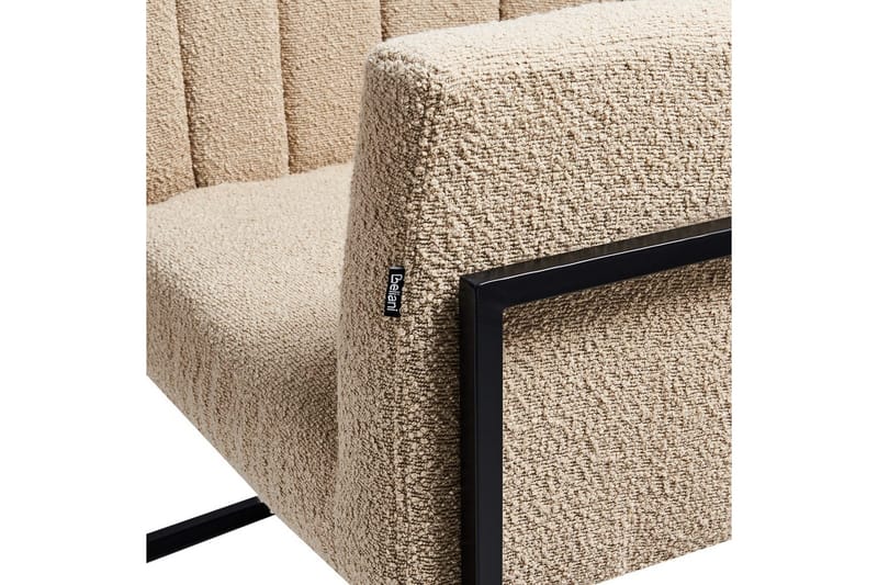 Lænestol Larvik II Beige/sort - Beige/sort - Møbler - Stole & lænestole - Lænestole