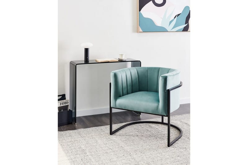 Lænestol Larvik II Grøn/sort - Grøn/sort - Møbler - Stole & lænestole - Lænestole