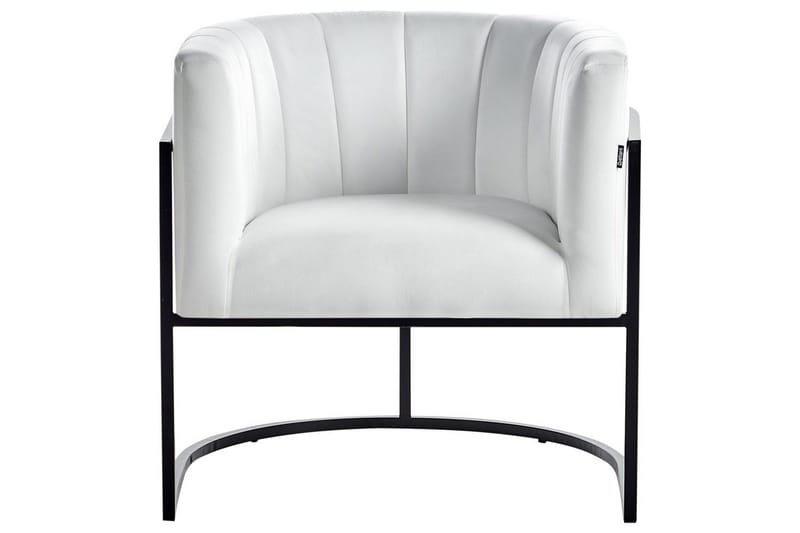 Lænestol Larvik II Hvid/Sort - Hvid/Sort - Møbler - Stole & lænestole - Lænestole