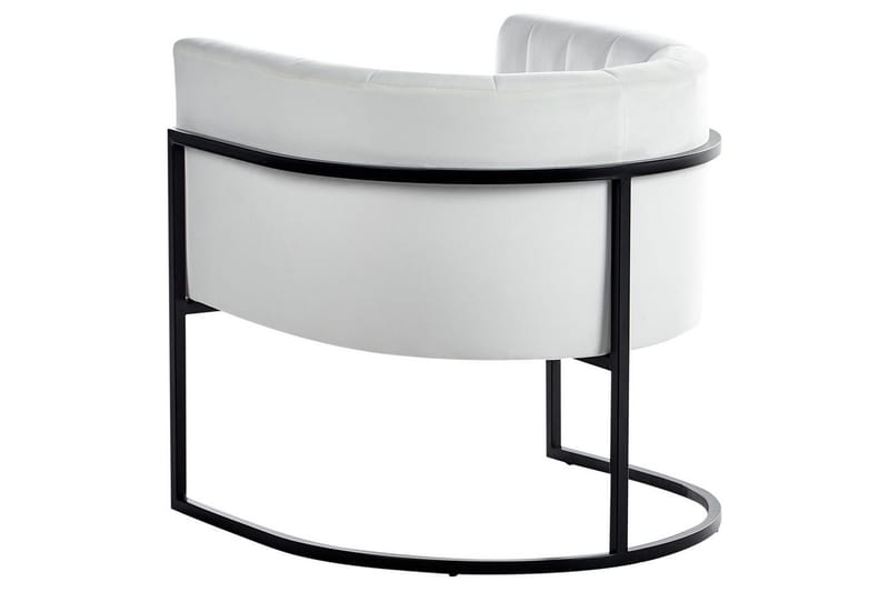 Lænestol Larvik II Hvid/Sort - Hvid/Sort - Møbler - Stole & lænestole - Lænestole