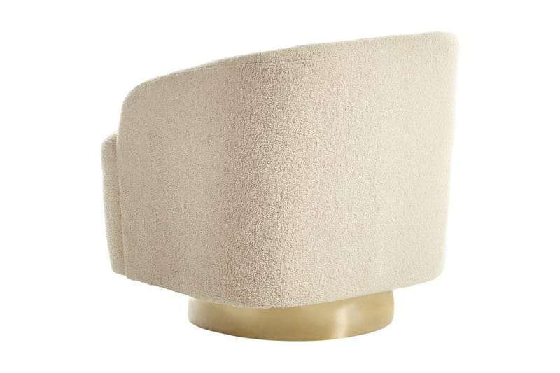Lænestol Lavik Beige/guld - Beige/guld - Møbler - Stole & lænestole - Lænestole
