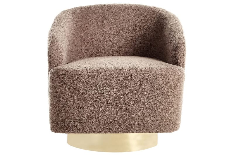 Lænestol Lavik Brun/Guld - Brun/Guld - Møbler - Stole & lænestole - Lænestole