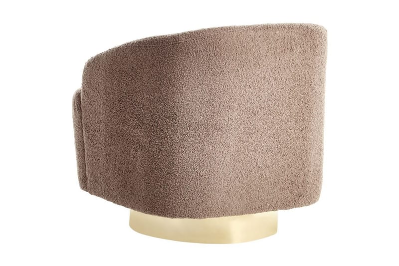 Lænestol Lavik Brun/Guld - Brun/Guld - Møbler - Stole & lænestole - Lænestole