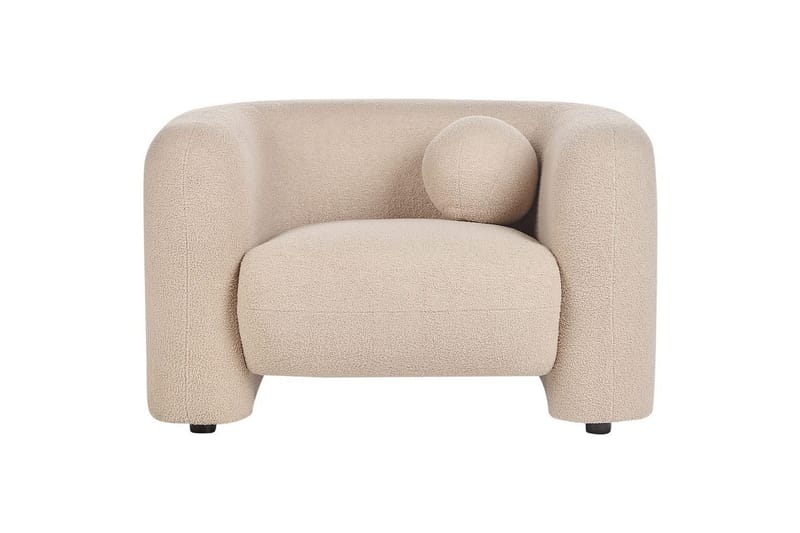 Lænestol Leiren - Beige/Bouclé - Møbler - Stole & lænestole - Lænestole