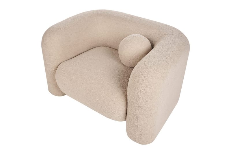 Lænestol Leiren - Beige/Bouclé - Møbler - Stole & lænestole - Lænestole