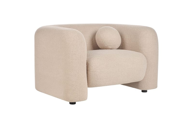 Lænestol Leiren - Beige/Bouclé - Møbler - Stole & lænestole - Lænestole