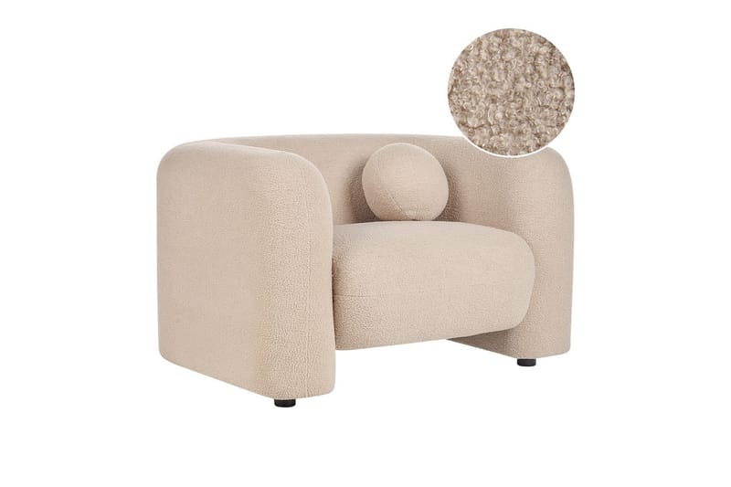 Lænestol Leiren, Beige/Bouclé