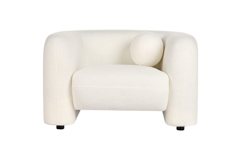 Lænestol Leiren - Hvid/Bouclé - Møbler - Stole & lænestole - Lænestole