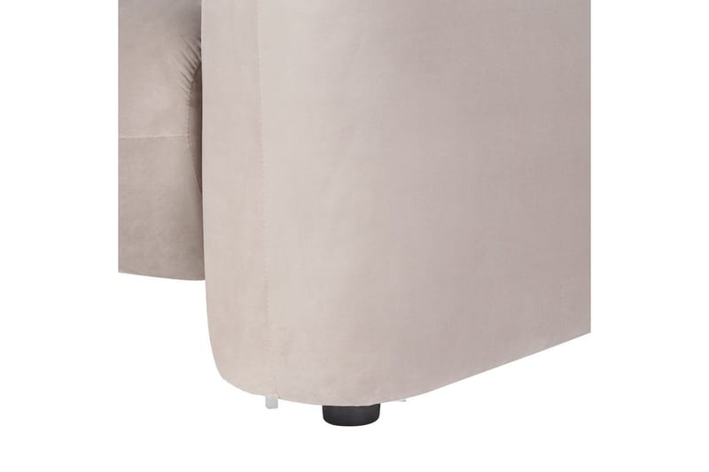 Lænestol Leiren - Taupe/Fløjl - Møbler - Stole & lænestole - Lænestole