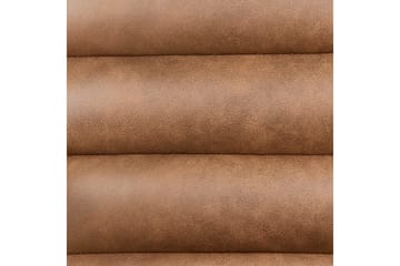 Lænestol Leknes - Brun, lyst træ - Møbler - Stole & lænestole - Lænestole - Læderstol