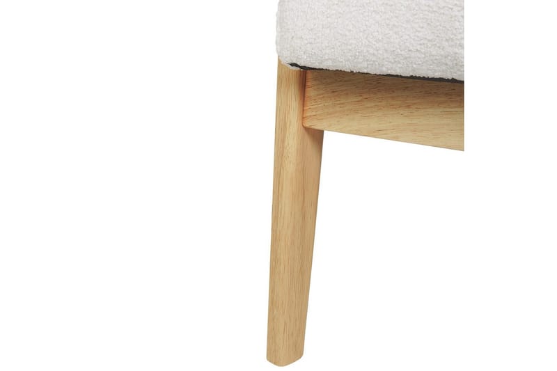 Lænestol Leknes - Hvid, lyst træ - Møbler - Stole & lænestole - Lænestole