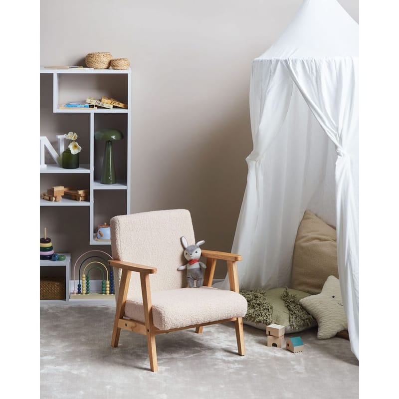 Lænestol Linde - Beige, lyst træ - Møbler - Stole & lænestole - Lænestole - Sengestol