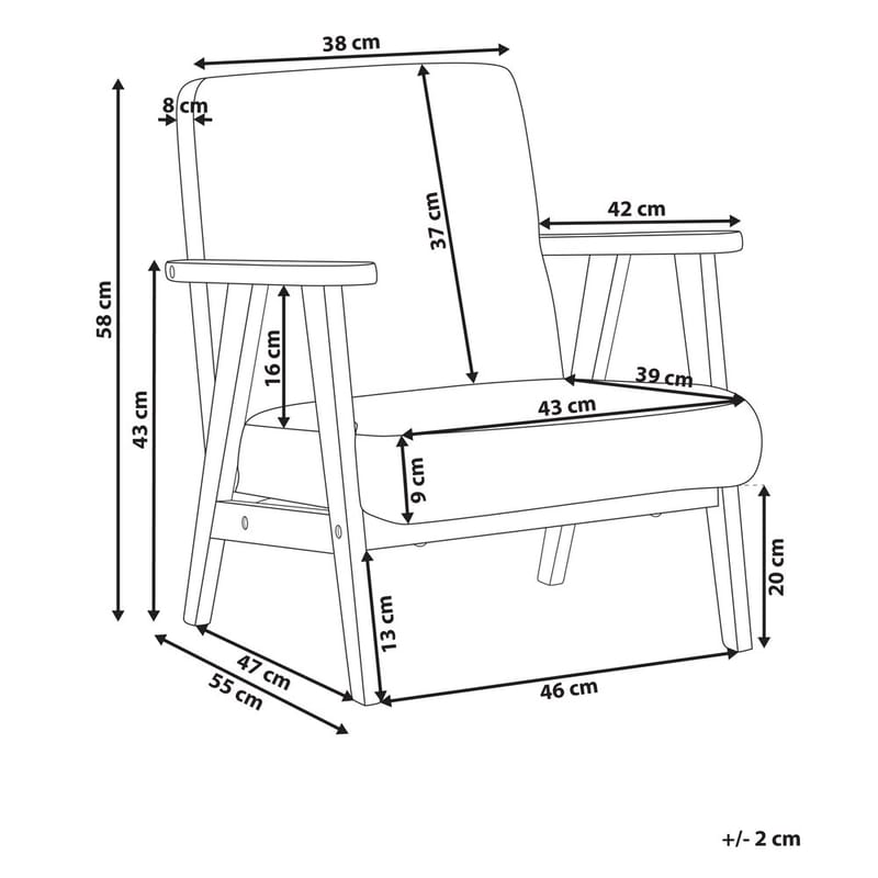 Lænestol Linde - Beige, lyst træ - Møbler - Stole & lænestole - Lænestole - Sengestol