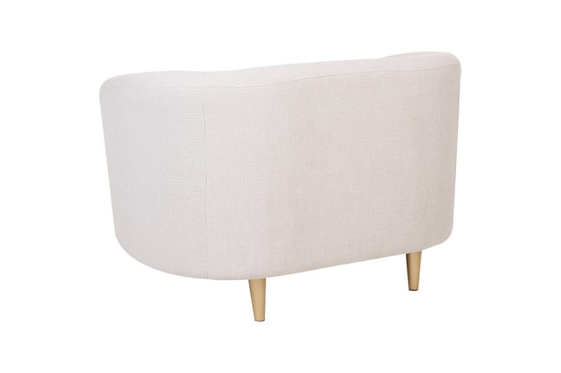Lænestol Loen - Beige, guld/polyester, Beige, guld/Polyester - Møbler - Stole & lænestole - Lænestole