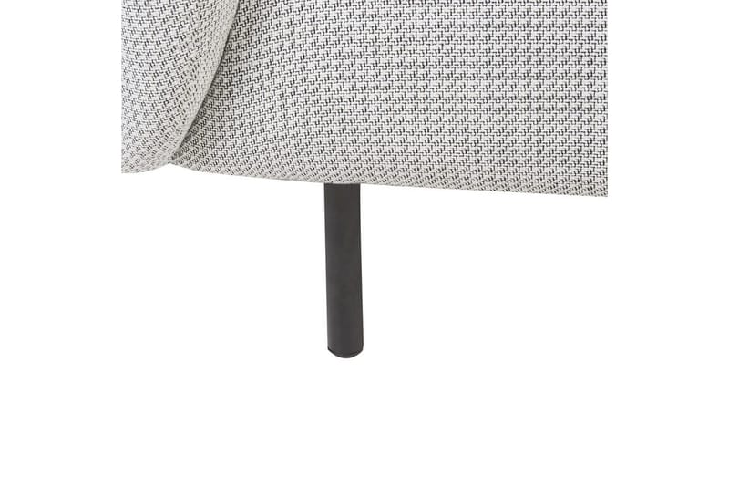 Lænestol Loen - Hvid, Sort/Polyester, Hvid, Sort/polyester - Møbler - Stole & lænestole - Lænestole