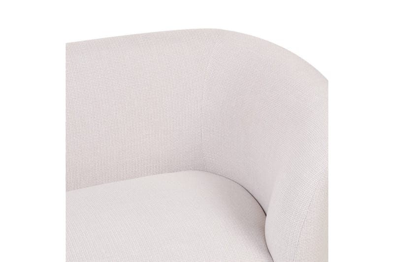 Lænestol Loen - Lys beige, sort/Polyester, Lysebeige, sort/polyester - Møbler - Stole & lænestole - Lænestole