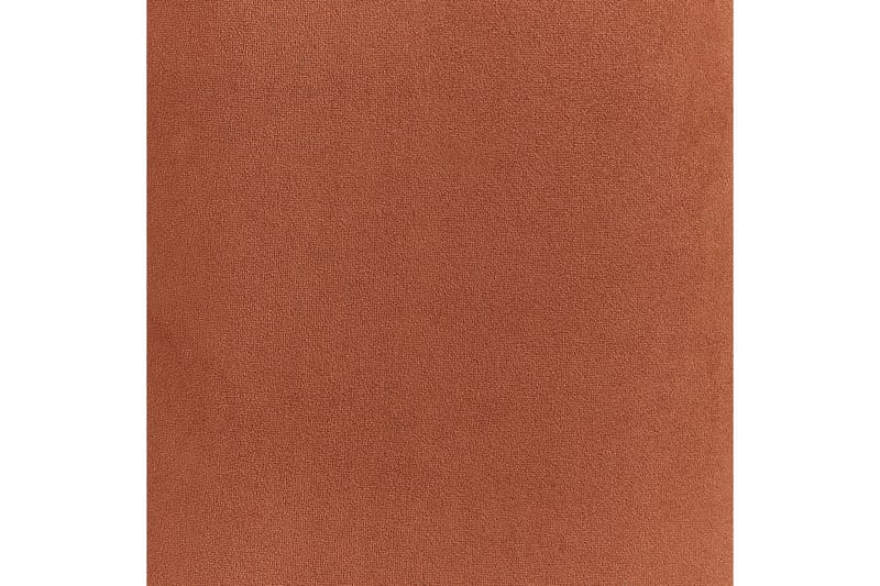 Lænestol Loen - Orange, sort/Velour, Orange, sort/Fløjl - Møbler - Stole & lænestole - Lænestole