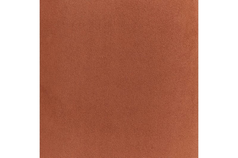 Lænestol Loen - Orange, sort/Velour, Orange, sort/Fløjl - Møbler - Stole & lænestole - Lænestole