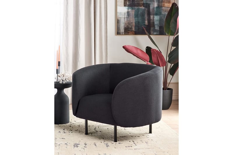 Lænestol Loen - Sort/Polyester - Møbler - Stole & lænestole - Lænestole