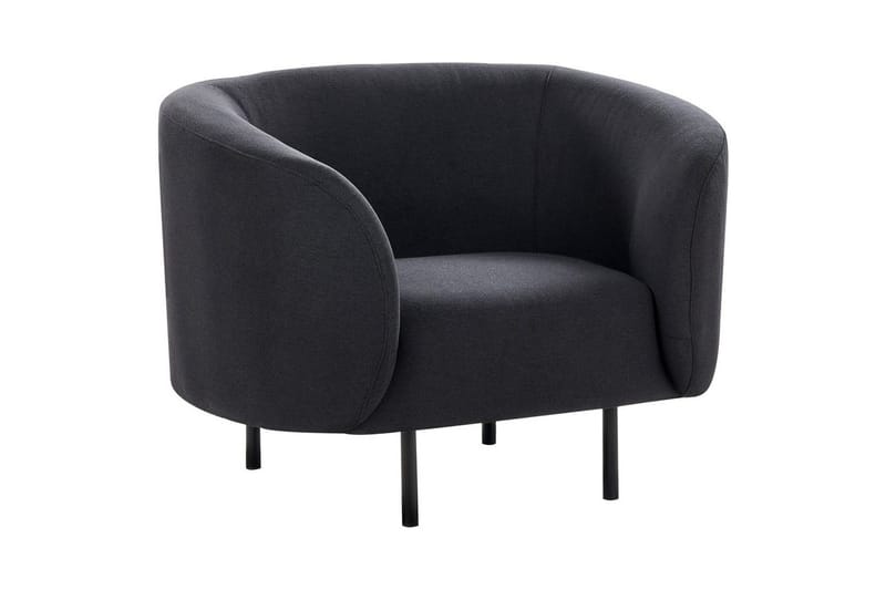 Lænestol Loen - Sort/Polyester - Møbler - Stole & lænestole - Lænestole