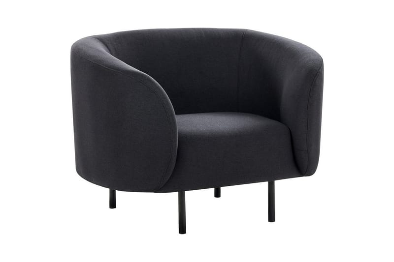 Lænestol Loen, Sort/Polyester